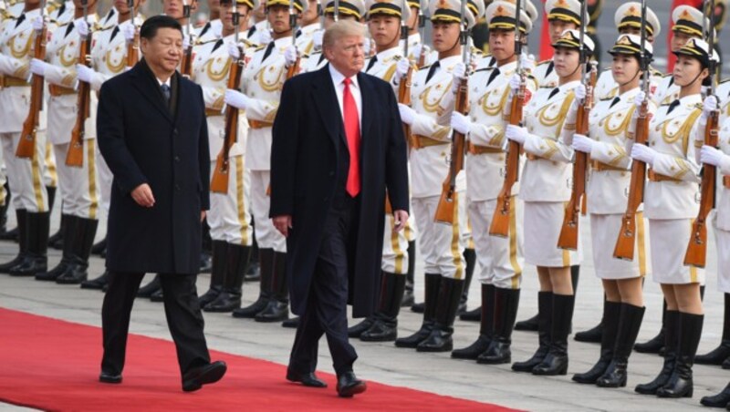 Chinas Präsident Xi Jinping und US-Präsident Donald Trump (Bild: AFP)