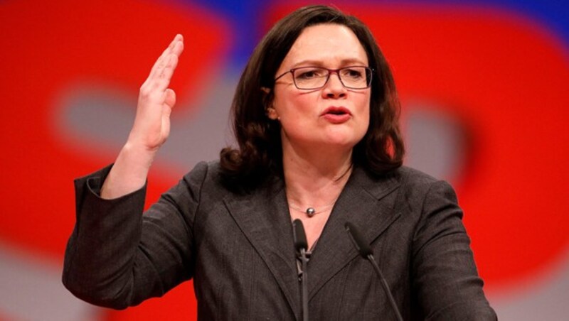 SPD-Chefin Andrea Nahles (Bild: AFP )