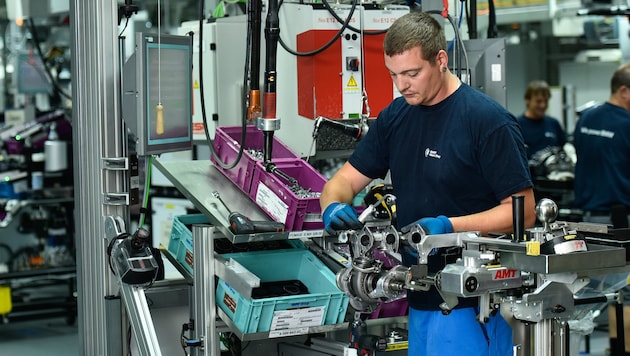 4500 Mitarbeiter sind im Motorenwerk in Steyr beschäftigt. (Bild: Markus Wenzel)