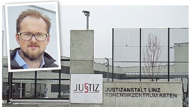 Dr. Martin Kitzberger (o.) leitet die Sonder-Justizanstalt Asten (Bild: Markus Schütz)