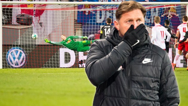 Hasenhüttl ist getroffen: RB Leipzig verliert gegen Köln! (Bild: AFP)