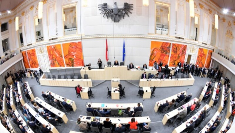 Die Budget-Nationalratssitzung in der kommenden Woche findet nicht im Ausweichquartier in der Hofburg statt. (Bild: APA/ROLAND SCHLAGER)