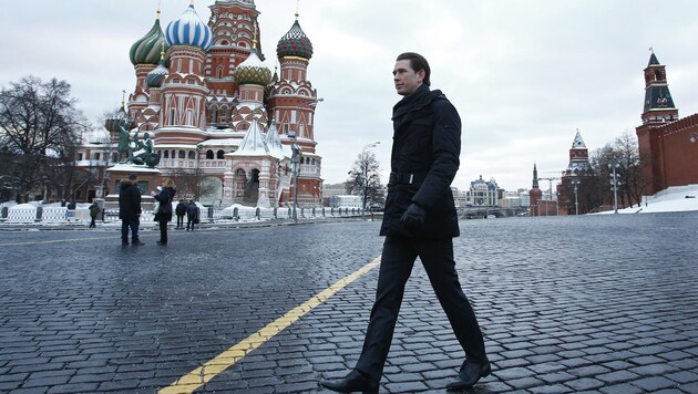 Kanzler Kurz in Moskau (Bild: APA/BMEIA/DRAGAN TATIC)