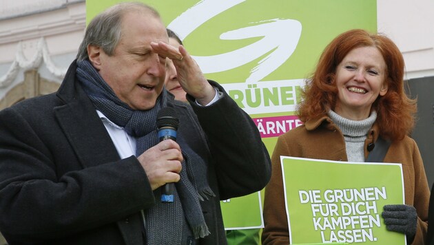 Die politische Karriere des grünen Spitzenkandidaten Rolf Holub dürfte vorbei sein. (Bild: APA/GERT EGGENBERGER)