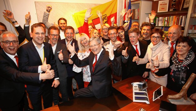 Die SPÖ lässt sich feiern. (Bild: Rojsek-Wiedergut Uta)