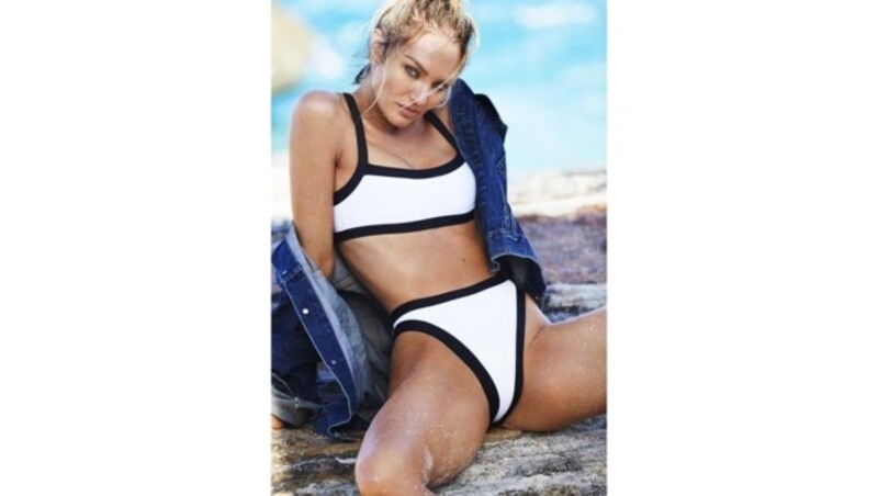 Candice Swanepoel posiert für ihre Bademodenkollektion Tropic of C. (Bild: www.PPS.at)