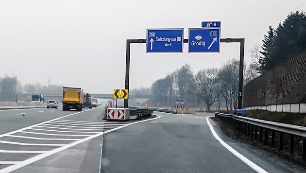 El joven conductor circulaba a 135 kilómetros por hora de velocidad excesiva por la autopista de Tauern. (Bild: Markus Tschepp)