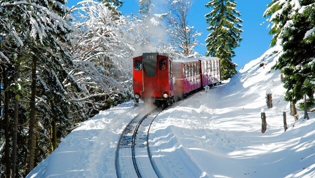 Die Schafbergbahn im Winter (Bild: Schafbergbahn)
