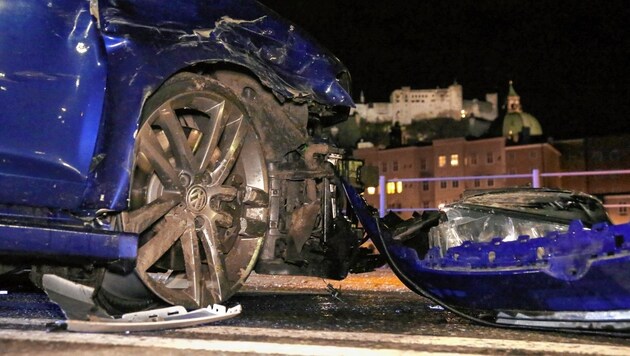 Salzburg: Massen-Karambolage mit sieben Autos (Bild: Markus Tschepp)