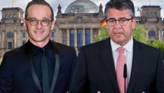 Der bisherige SPD-Justizminister Heiko Maas folgt Sigmar Gabriel als deutscher Außenminister nach. Gabriel wird der neuen Regierung nicht angehören. (Bild: AFP, stock.adobe.com, krone.at-Grafik)