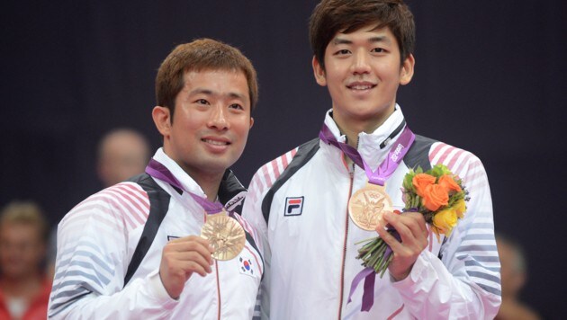 Chung Jae Sung (li.) und Lee Yong Dae (Bild: AFP)