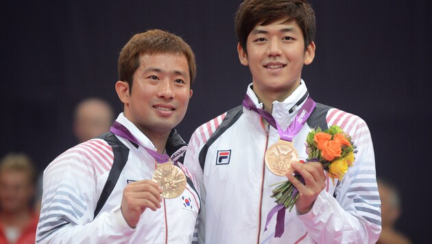 Chung Jae Sung (li.) und Lee Yong Dae (Bild: AFP)