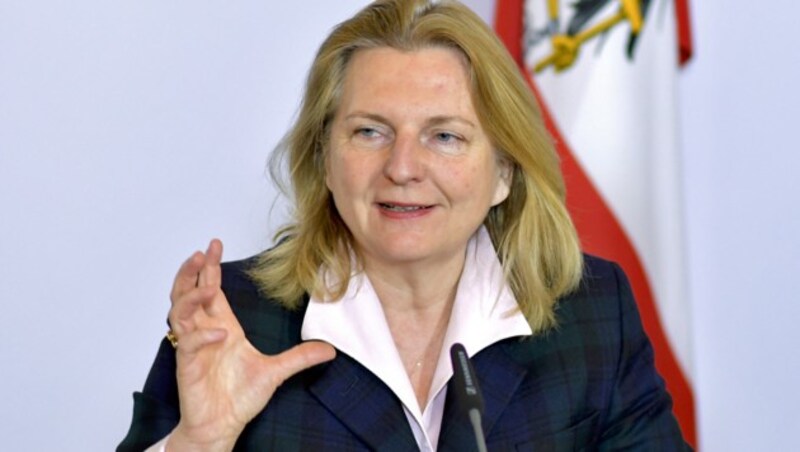 Karin Kneissl im Jahr 2018 (Bild: APA/HERBERT NEUBAUER)