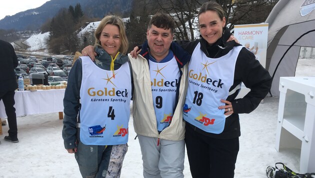 Beim Start-up-Skirennen musste Heinrich Prokop gegen Nici und Marisa von Zippidoo antreten. (Bild: Alexander Schwab)