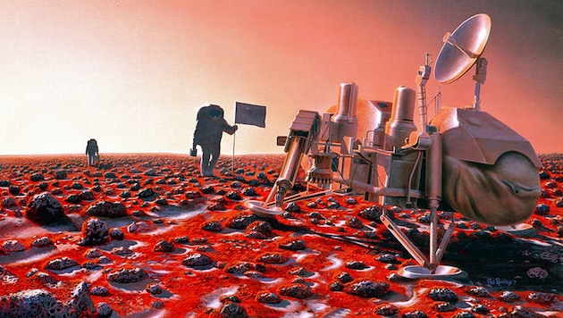 So könnte man sich die ersten „Siedler“ auf dem Mars vorstellen. (Bild: Business Insider)