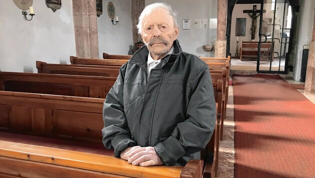 Josef Hausberger (101) wurde in der Kirche ausgeraubt. (Bild: ZOOM.TIROL)