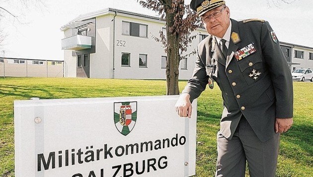 Militärkommandant Brigadier Heinz Hufler (Bild: Grill Max/Kronenzeitung)