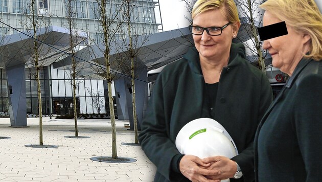 SPÖ-Stadträtin Sandra Frauenberger mit Top-Beamtin Sylvia S. (Bild: APA/Herbert Pfarrhofer, Peter Tomschi, krone.at-Grafik)