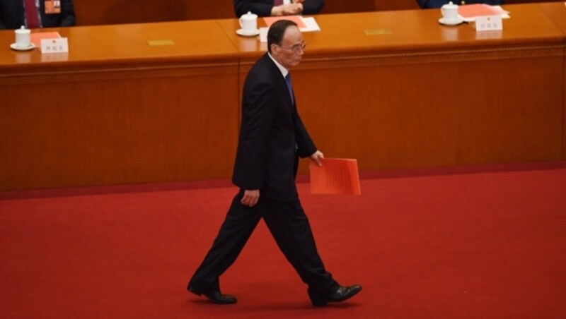 Wang Qishan wurde zum Stellvertreter Xis gewählt. (Bild: AFP)