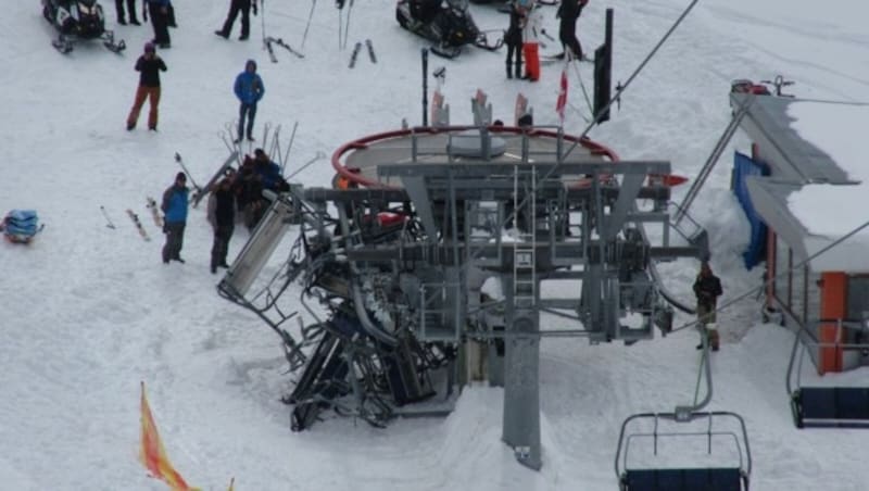 Dieses Bild machte Gregor Hartl von seiner Position am Sessellift aus. (Bild: Gregor Hartl)