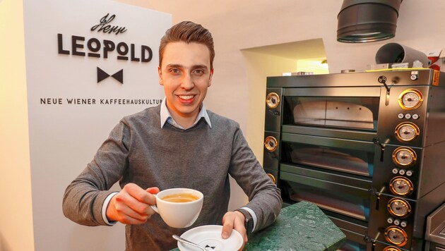 Justus Holzmann (24), Geschäftsführer von „Herr Leopold“. (Bild: Markus Tschepp)