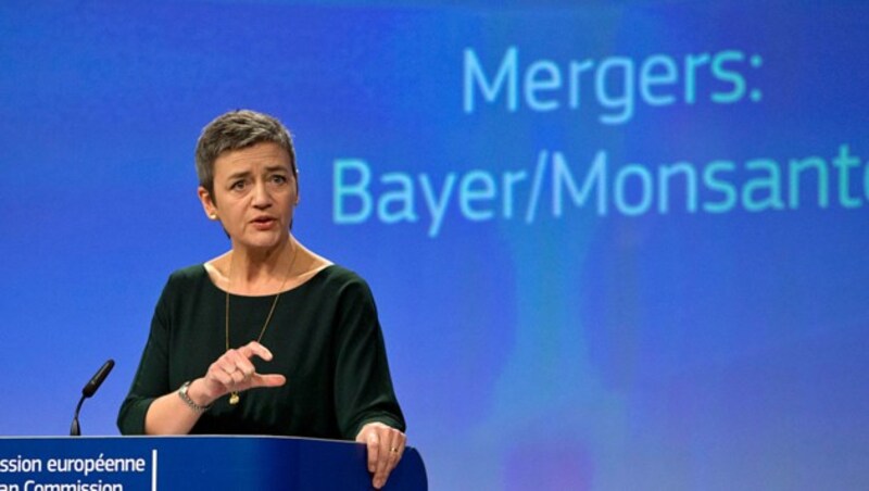 Für EU-Kommissarin Margrethe Vestager sind alle wettbewerbsrechtlichen Bedenken aus dem Weg geräumt. (Bild: AP)