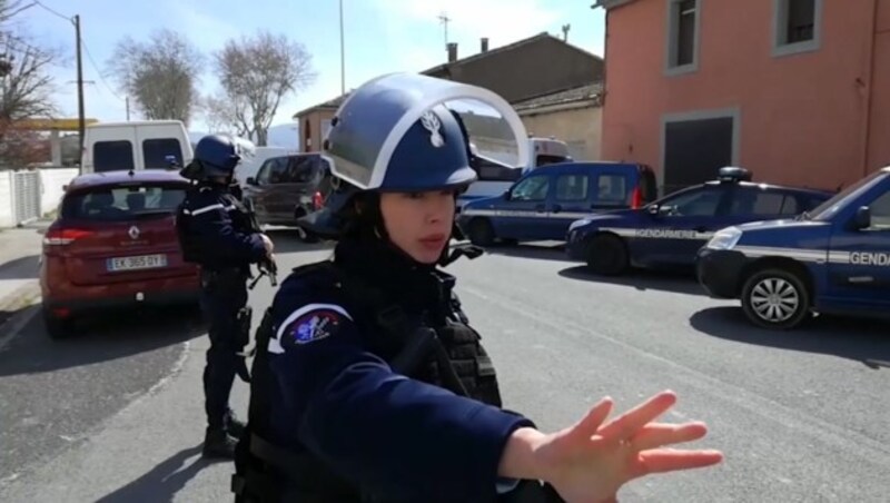 Terrorattacke in der französischen Ortschaft Trebes (Bild: AP)