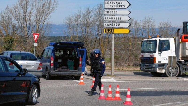 Terrorattacke in der französischen Ortschaft Trebes (Bild: AFP)