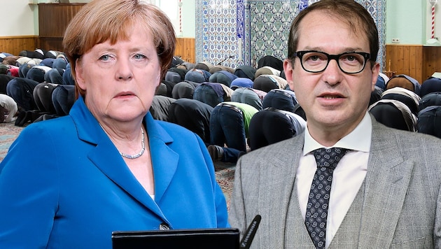 Auch CSU-Landesgruppenchef Alexander Dobrindt positioniert sich in der Islam-Debatte gegen CDU-Kanzlerin Angela Merkel. (Bild: AP, AFP, dpa, krone.at-Grafik)