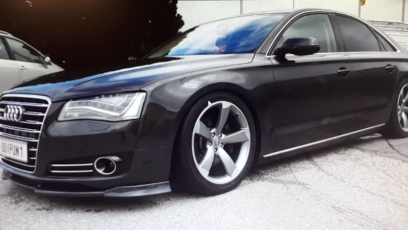 Der in Ried/Riedmark gestohlene dunkelgraue Audi A8 ist aktuell noch etwa 29.000 Euro wert (Bild: Privat)