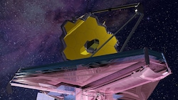 Künstlerische Illustration des Weltraumteleskops „James Webb“ (Bild: Northrop Grumman)