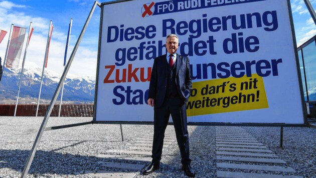 FP Innsbruck- Rudi Federspiel: „Unterzeichne Fairnessabkommen nicht!“ (Bild: zeitungsfoto.at)