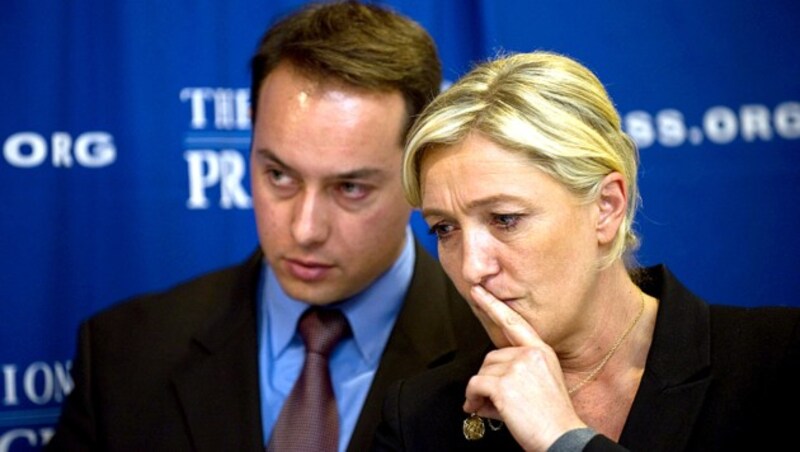 Ludovic de Danne und Marine Le Pen bei einer Konferenz in Washington im Jahr 2011 (Bild: AFP)