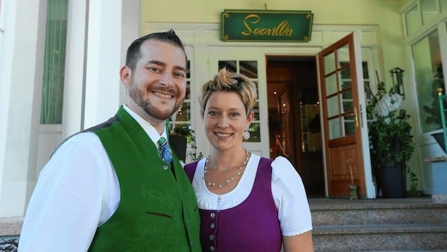 Alexander und Ines Gulewicz investieren viel in das Hotel Seevilla (Bild: Jürgen Radspieler)