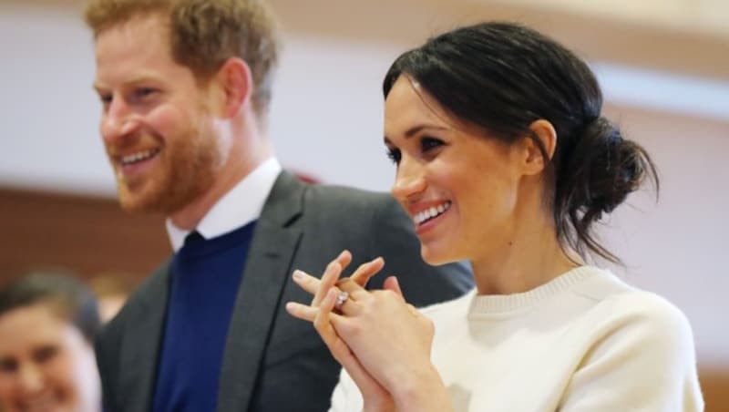 Meghan Markle und Prinz Harry (Bild: AFP)