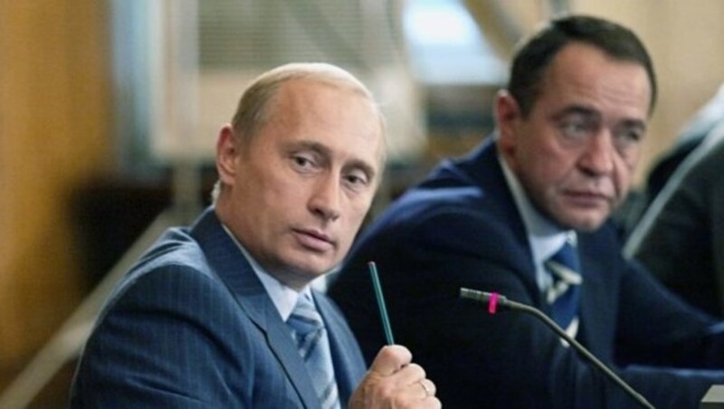 Putin mit Lessin (Bild: AFP)