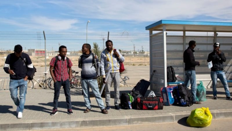 Afrikanische Migranten in Israel (Bild: AP)