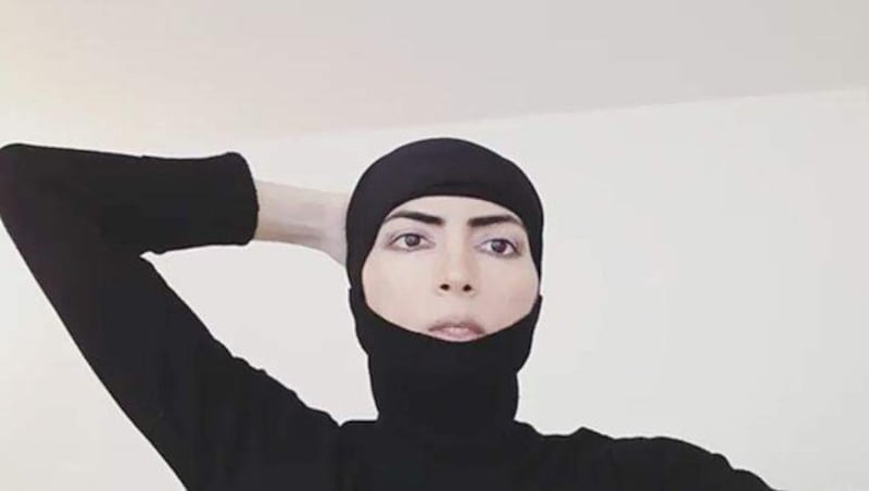 Auf einem Instagram-Foto trägt Nasim Aghdam den Hijab, das muslimische Kopftuch. (Bild: instagram.com)