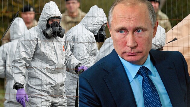 Die britische Regierung vermutet Kremlchef Wladimir Putin als Drahtzieher hinter der Vergiftung des ehemaligen Doppelagenten Sergej Skripal. (Bild: AFP)