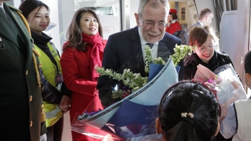 Bundespräsident Alexander Van der Bellen in China (Bild: APA/BUNDESHEER/PETER LECHNER)