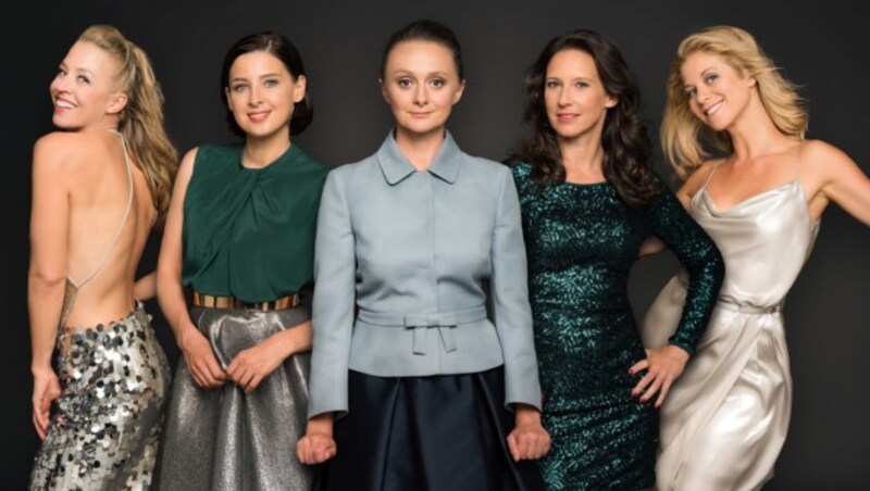 Die „Vorstadtweiber“: Nina Proll, Martina Ebm, Gerti Drassl, Maria Köstlinger Hilde Dalik (Bild: APA/ORF/THOMAS RAMSTORFER)