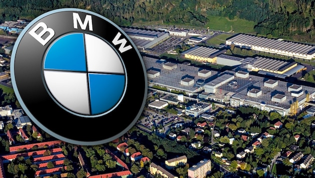 Das BMW-Werk in Steyr (Bild: BMW, krone.at-Grafik)