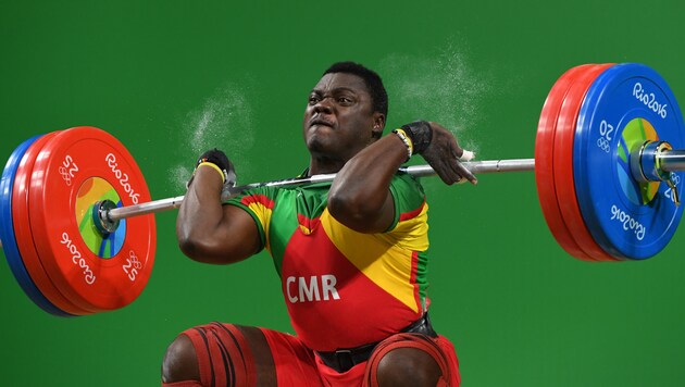 Auch der Gewichtheber Petit Davis Minkoumba wird vermisst. (Bild: AFP)