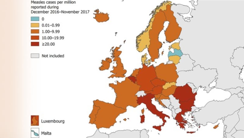 (Bild: ECDC, krone.at-Grafik)