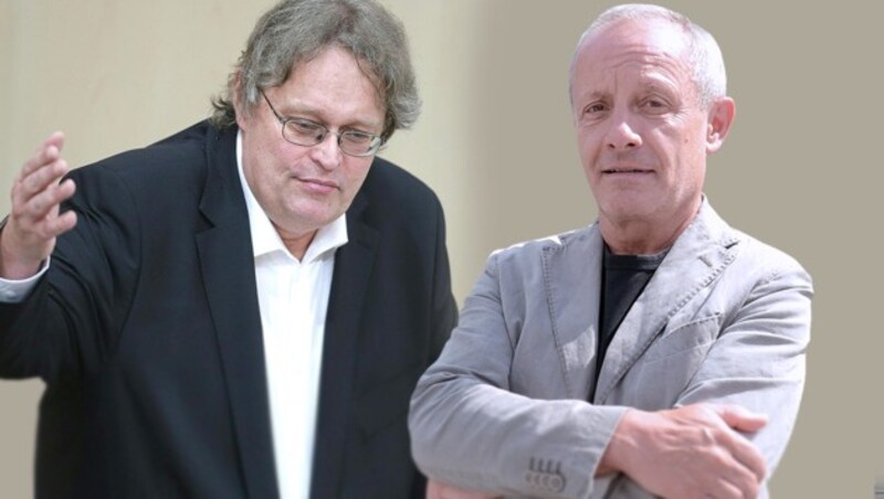 Peter Kolba (li.) folgte Peter Pilz als Klubobmann der Liste Pilz nach und gibt den Posten nun ab. (Bild: APA/GEORG HOCHMUTH, Andreas Fischer, krone.at-Grafik)