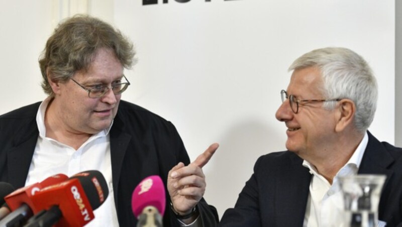 Peter Kolba und Bruno Rossmann (Bild: APA/HANS PUNZ)