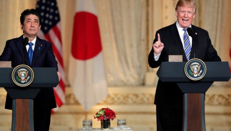 Trump und Abe (Bild: ASSOCIATED PRESS)