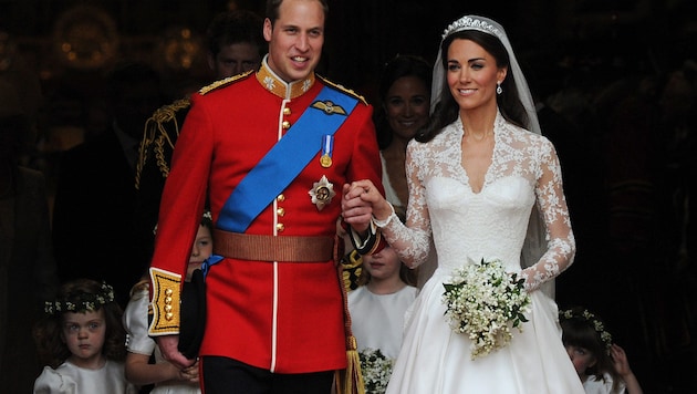 Prinz William und Prinzessin Kate sagten am 29. April 2011 Ja zueinander.  (Bild: AFP)