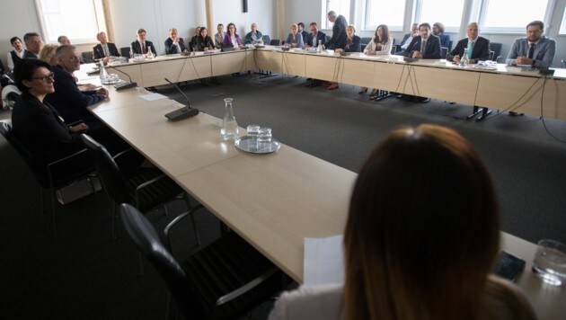Die konstituierende Sitzung zum Eurofighter-U-Ausschuss (Bild: APA/GEORG HOCHMUTH)