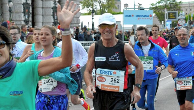 Herbert Christian war bei allen Wien-Marathons dabei. (Bild: VCM/FinisherPix)